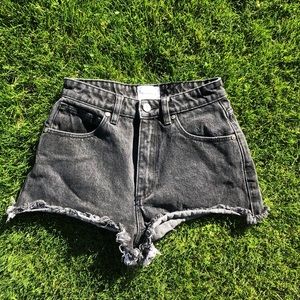 Princess Polly Abrand Black Jean Shorts